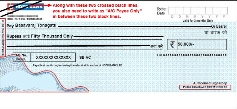 Account Payee Cheque