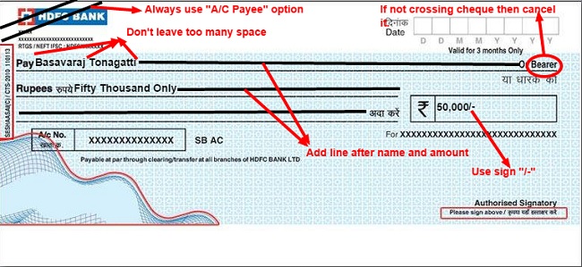 Cheque Format