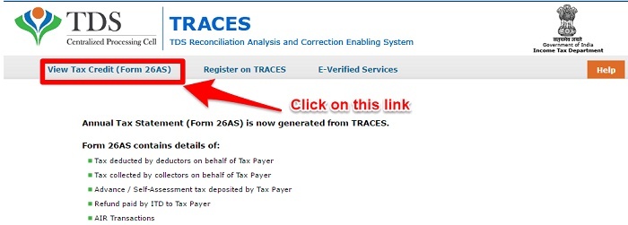 Traces Form 26AS