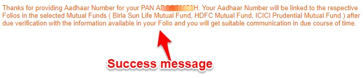 Aadhaar-link-to-Mutual-Funds-Success-Message
