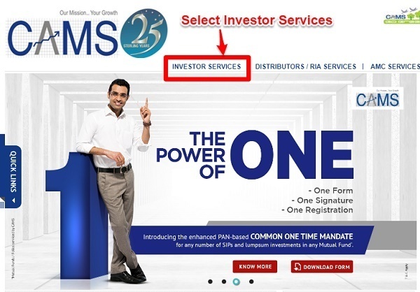Link Aadhaar to Mutual Funds CAMS