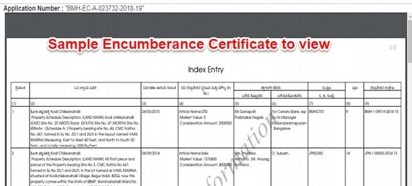 Image result for Encumbrance Certificate