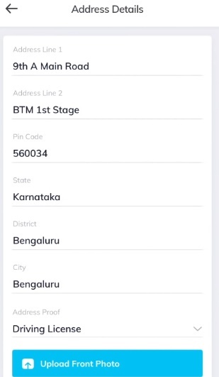 Mutual Fund KYC online Address Verification