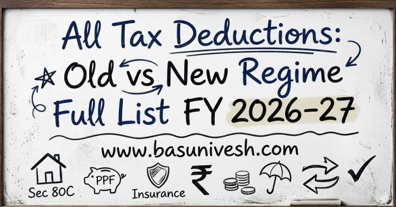 All Tax Deductions: Old vs New Regime Full List FY 2026-27