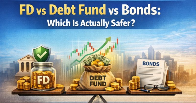 FD vs debt fund vs bonds India